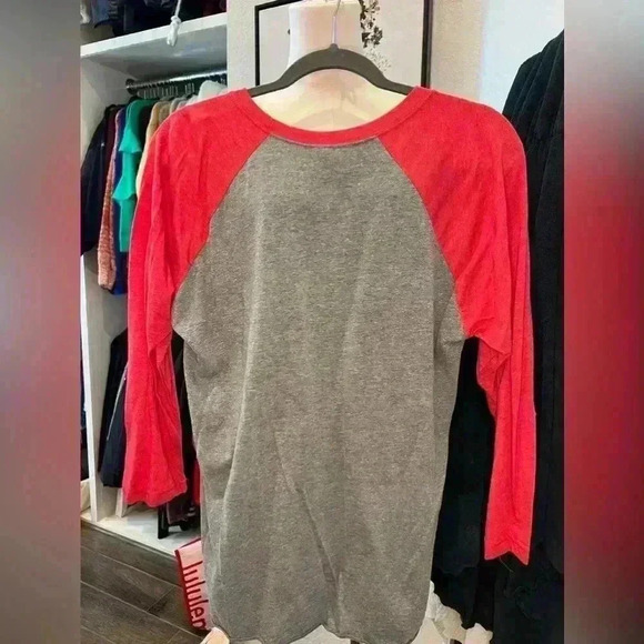 Next Level Christmas Raglan T-shirt “Sleigh In It” Size Medium - Picture 2 of 4